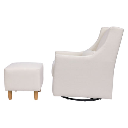 Toco Swivel Glider and Ottoman in Eco-Performance Fabric | Water Repellent & Stain Resistant