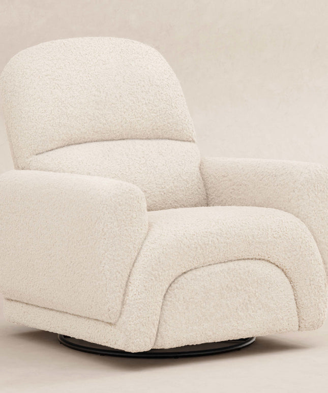 Rainbow Recliner and Swivel Glider in Teddy Loop