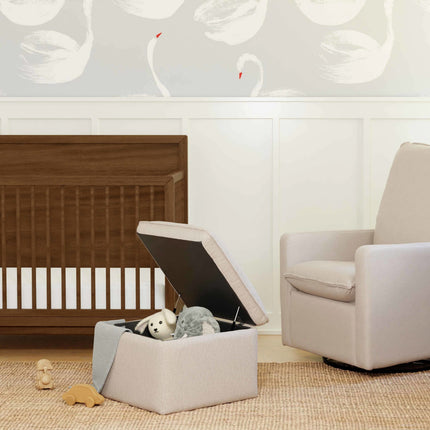 Cali Storage Ottoman in Eco-Performance Fabric | Water Repellent & Stain Resistant