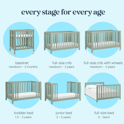 Colby GROW 6-in-1 Convertible Bassinet to Crib