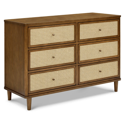 Marin with Cane 6 Drawer Assembled Dresser