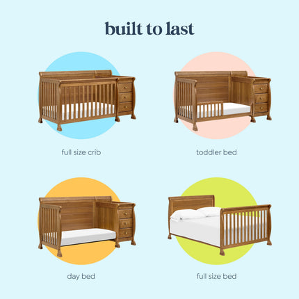 Kalani 4-in-1 Crib and Changer Combo