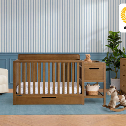 Maya 5-in-1 Convertible Crib and Changer with Storage