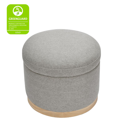 Naka Storage Ottoman in Eco-Performance Fabric | Water Repellent & Stain Resistant
