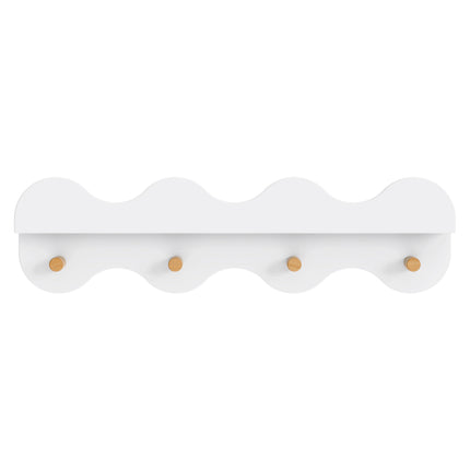 Lido Wave Bookshelf with Hooks