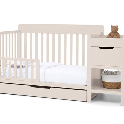 Maya 5-in-1 Convertible Crib and Changer with Storage