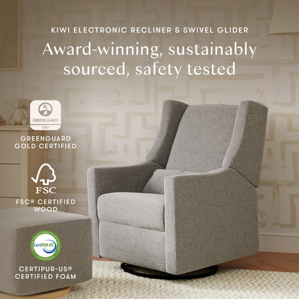 Kiwi Electronic Recliner and Swivel Glider with USB port