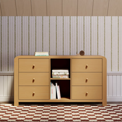 TipToe 6-Drawer Assembled Dresser with Cubbies