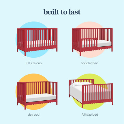 Sammy Scallop 4-in-1  Convertible Crib