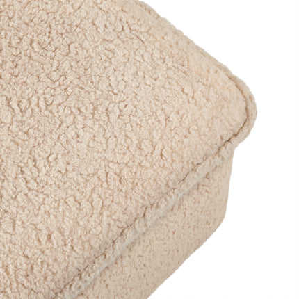 Cali Storage Ottoman in Shearling