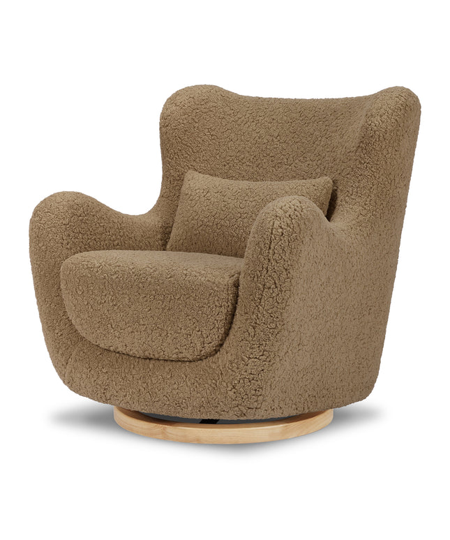 Solstice Swivel Glider in Shearling