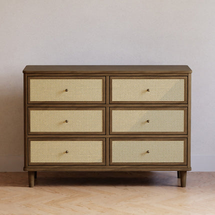 Marin with Cane 6 Drawer Assembled Dresser