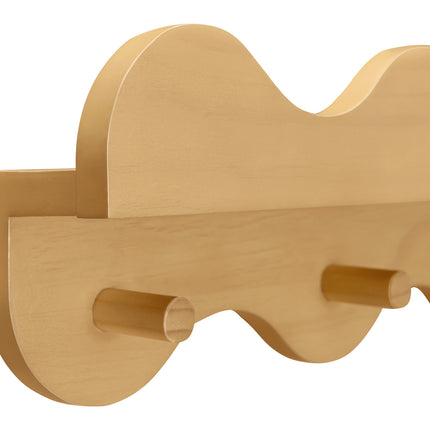 Lido Wave Bookshelf with Hooks