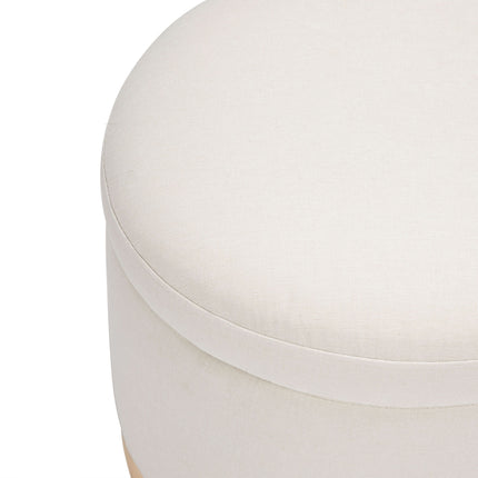 Naka Storage Ottoman in Eco-Performance Fabric | Water Repellent & Stain Resistant