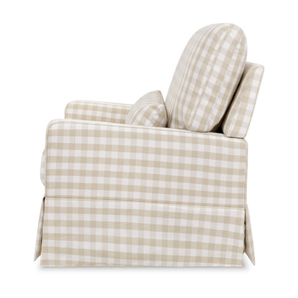 Crawford Pillowback Chair and a Half Comfort Swivel Glider