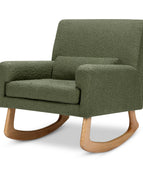Olive Boucle with Light Legs