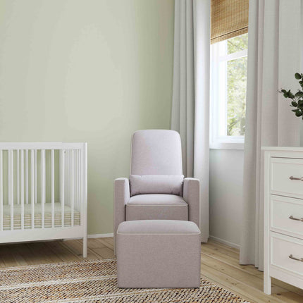 Olive Glider and Ottoman