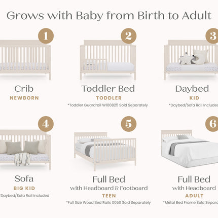 Isabelle 6-in-1 Convertible Crib