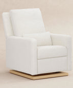 Cream Shearling with Light Wood Base