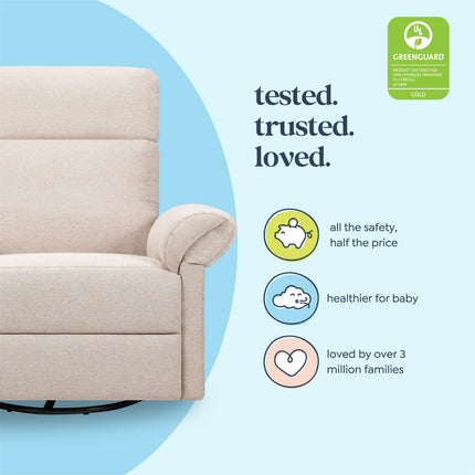 Suzy Flex Recliner and Swivel Glider | Adjustable Headrest and Armrests
