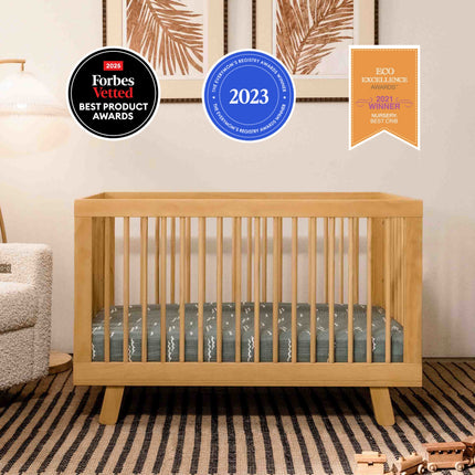 Hudson 3-in-1 Convertible Crib with Toddler Bed Conversion Kit