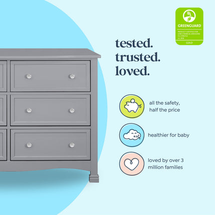 Kalani 6-Drawer Double Wide Dresser