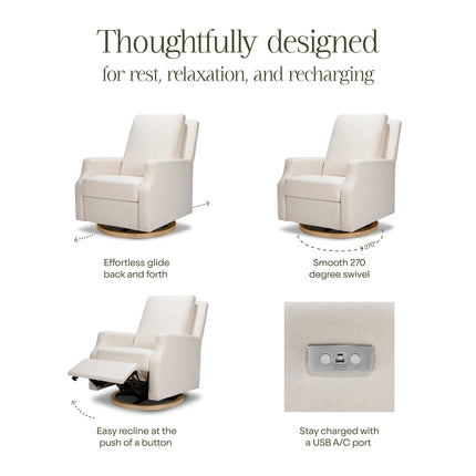 Crewe Electronic Recliner and Swivel Glider