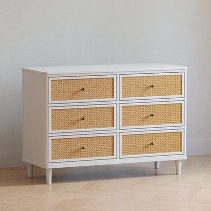 Marin with Cane 6 Drawer Assembled Dresser