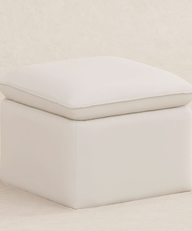Cali Storage Ottoman in Eco-Performance Fabric | Water Repellent & Stain Resistant