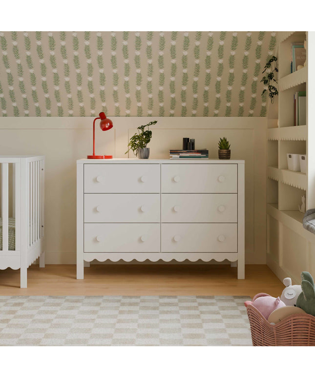 Sammy Scallop 6-Drawer Dresser
