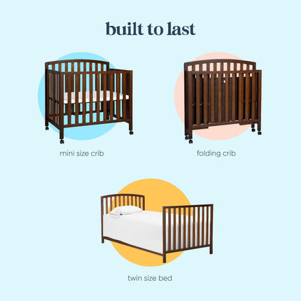 Dylan Folding Portable 3-in-1 Mini Crib
