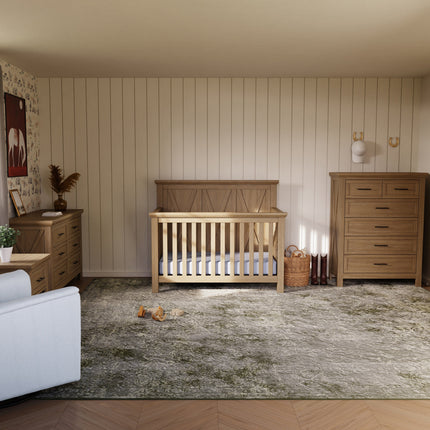 Emory Farmhouse 4-in-1 Convertible Crib
