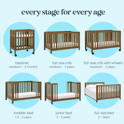 Colby GROW 6-in-1 Convertible Bassinet to Crib