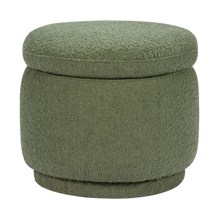 Enoki Storage Ottoman in Boucle
