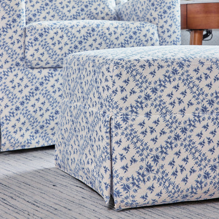 Sarah Flint x Namesake Crawford Gliding Ottoman in Eco-Performance Fabric | Water Repellent & Stain Resistant