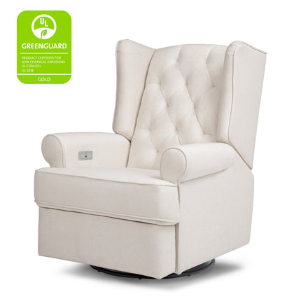 Harbour Electronic Recliner and Swivel Glider in Eco-Performance Fabric with USB port | Water Repellent & Stain Resistant