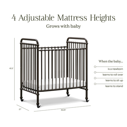 Abigail 3-in-1 Convertible Mini Crib