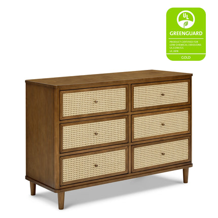 Marin with Cane 6 Drawer Assembled Dresser