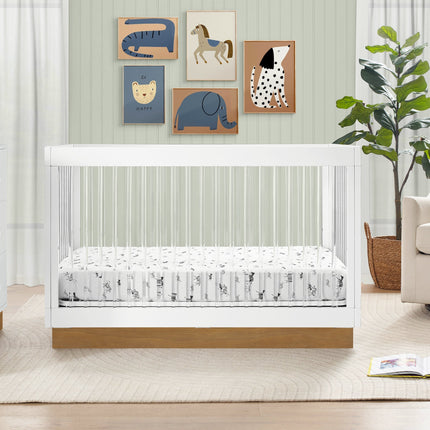 James Acrylic 4-in-1 Convertible Crib