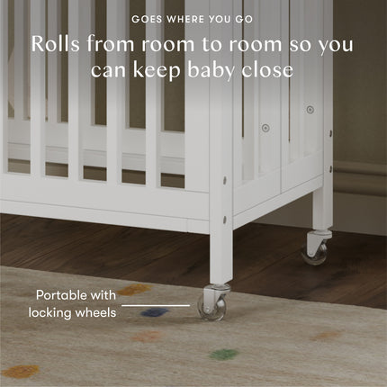 Rolli 9-in-1 Convertible All-Stages® Crib with Bassinet & Toddler Bed Conversion Kits