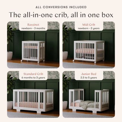 Yuzu 8-in-1 Convertible Crib with All-Stages® Conversion Kits