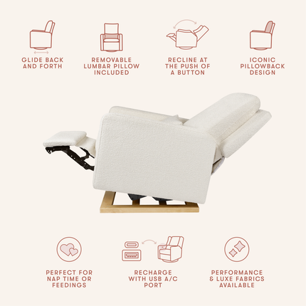 Sigi Electronic Recliner and Glider with USB Port