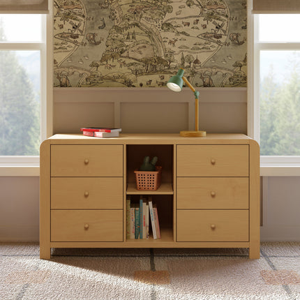 TipToe 6-Drawer Assembled Dresser with Cubbies