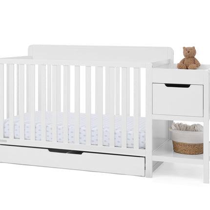 Maya 5-in-1 Convertible Crib and Changer with Storage