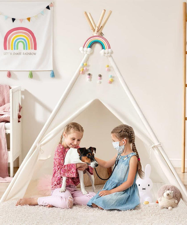 Tiny Land® Teepee for Kids With Mat