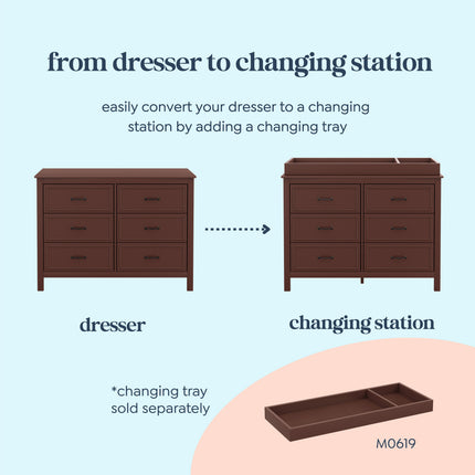 Charlie 6-Drawer Double Dresser