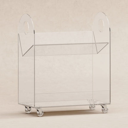 Presto Acrylic Bookcase and Cart