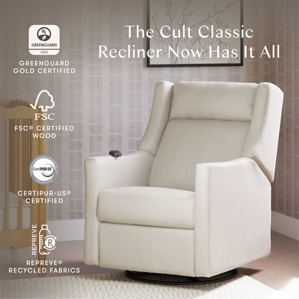 Kiwi Deluxe Power Recliner and Swivel Glider with Heat and Massage