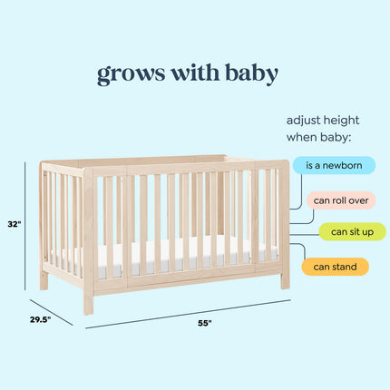 Colby GROW 6-in-1 Convertible Bassinet to Crib