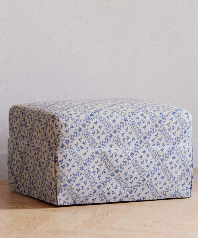 Sarah Flint x Namesake Crawford Gliding Ottoman in Eco-Performance Fabric | Water Repellent & Stain Resistant